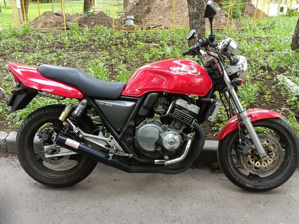 1996 Honda CB 400 Super Four, красный, 240000 рублей - вид 10