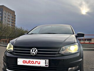 2016 Volkswagen Polo V Рестайлинг, чёрный, 784600 рублей, вид 5
