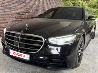 2021 Mercedes-Benz S-Класс 450 Long 4MATIC VII (W223), чёрный, 11000000 рублей, вид 2