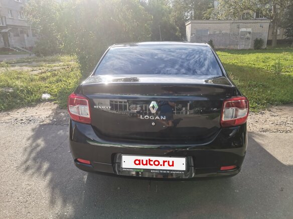 2016 Renault Logan II, чёрный, 840000 рублей - вид 6