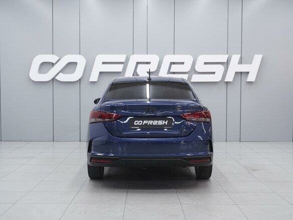2021 Hyundai Solaris II Рестайлинг, синий - вид 3
