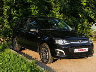2015 Lada (ВАЗ) Kalina II, чёрный, 439000 рублей, вид 1