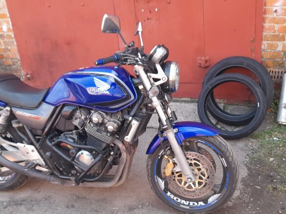 2003 Honda CB 400 Super Four, синий, 250000 рублей