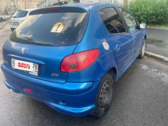 2006 Peugeot 206, синий - вид 16