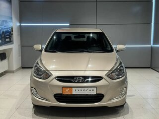 2012 Hyundai Solaris I, бежевый, 610000 рублей, вид 3
