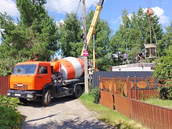 2007 КамАЗ Автобетоносмеситель, оранжевый, 1100000 рублей
