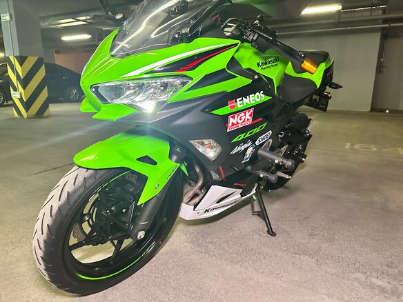 2021 Kawasaki Ninja 400, зелёный - вид 39