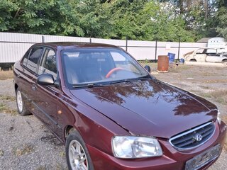 2008 Hyundai Accent ТагАЗ II, красный, 335000 рублей, вид 2