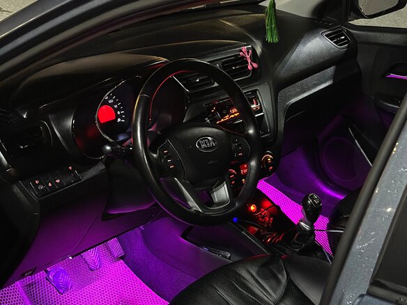 2014 Kia Rio 6-speed III, голубой, 517000 рублей - вид 6