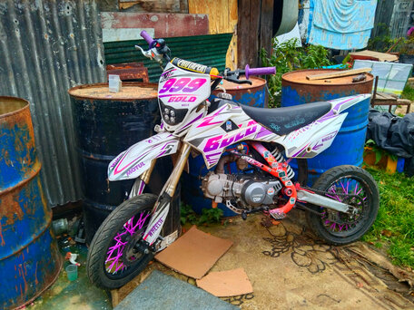 2023 Kayo Basic TT125, фиолетовый, 60000 рублей, вид 2