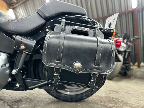 2012 Harley-Davidson Fat Boy, чёрный, 1250000 рублей - вид 13