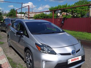 2012 Toyota Prius PHV ZVW35 III Рестайлинг (XW30), серебристый, 1200000 рублей, вид 2