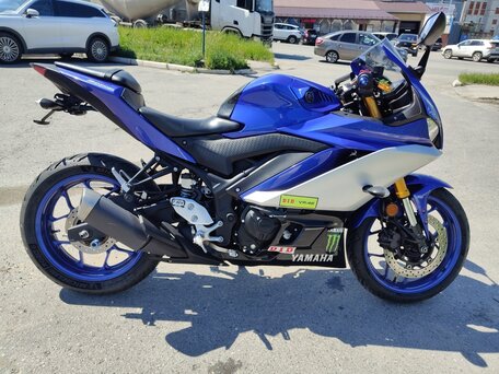 2019 Yamaha YZF-R3, синий, 469999 рублей, вид 1