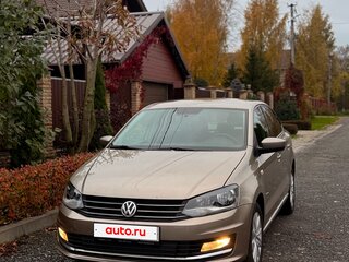 2017 Volkswagen Polo V Рестайлинг, бежевый, 870000 рублей, вид 4