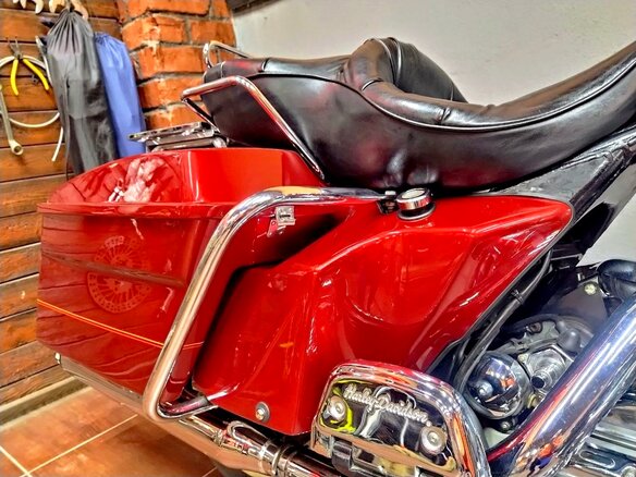 1991 Harley-Davidson Electra Glide, красный, 1200000 рублей - вид 27