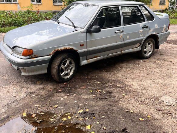2005 Lada (ВАЗ) 2115, серебристый, 70000 рублей - вид 6