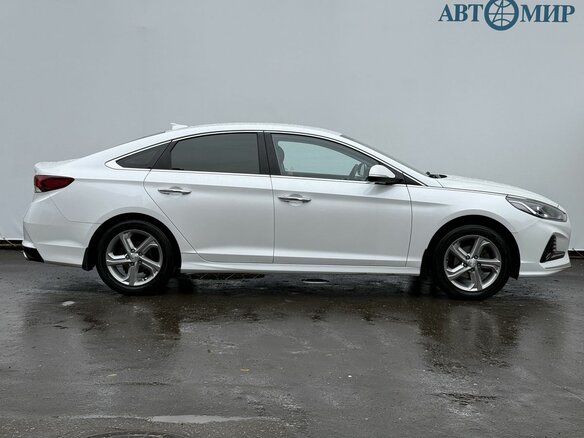 2019 Hyundai Sonata VII (LF) Рестайлинг, белый, 1615000 рублей - вид 3