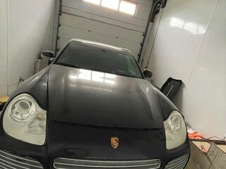 2004 Porsche Cayenne Turbo I (955), чёрный, 1150000 рублей, вид 2