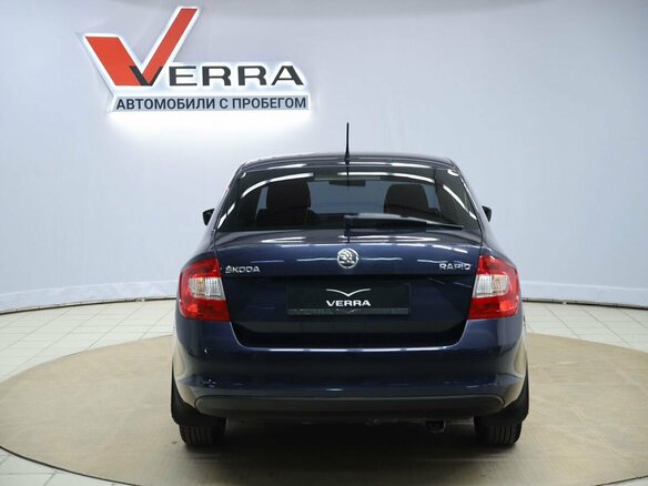 2014 Skoda Rapid I, синий, 850000 рублей - вид 5