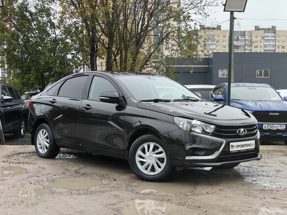 2019 Lada (ВАЗ) Vesta I, чёрный, 779000 рублей - вид 3
