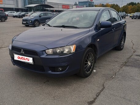 2008 Mitsubishi Lancer X, синий, 750000 рублей, вид 3