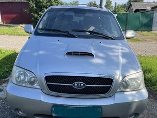 2005 Kia Carnival I Рестайлинг, серебристый, 350000 рублей, вид 1