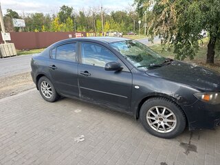 2007 Mazda 3 I (BK) Рестайлинг, чёрный, 195000 рублей, вид 3