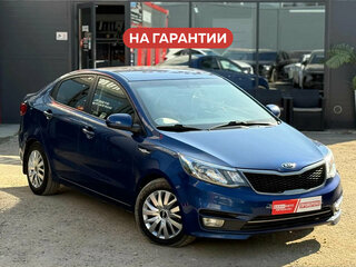 2016 Kia Rio III Рестайлинг, синий, 930000 рублей, вид 1