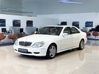 2002 Mercedes-Benz S-Класс AMG 55 AMG Long I (W220), белый, 2650000 рублей, вид 2