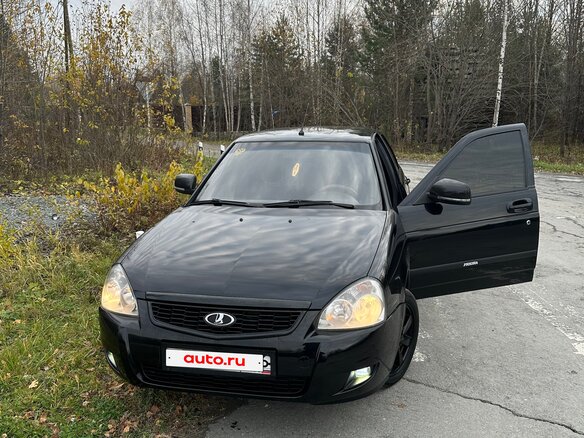 2011 Lada (ВАЗ) Priora I, чёрный, 350000 рублей - вид 6