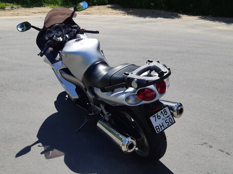 2002 Kawasaki ZZR 1200, серебристый, 350000 рублей, вид 2