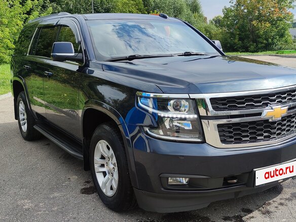 2019 Chevrolet Tahoe IV, синий, 3100000 рублей - вид 1