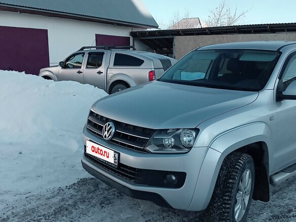 2010 Volkswagen Amarok I, серебристый, 1470000 рублей - вид 1