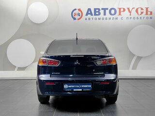 2014 Mitsubishi Lancer X Рестайлинг, синий, 919000 рублей, вид 4