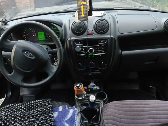 2012 Lada (ВАЗ) Granta I, синий, 325000 рублей - вид 6