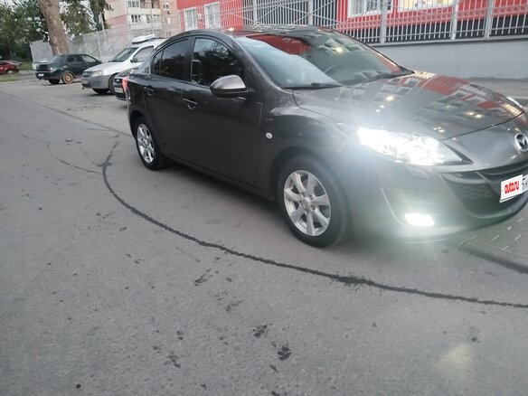 2009 Mazda 3 II (BL), серый, 830000 рублей - вид 1