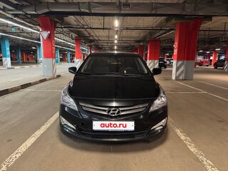 2016 Hyundai Solaris I Рестайлинг, чёрный, 595000 рублей, вид 2