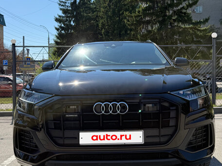 2019 Audi Q8 55 TFSI I (4M), чёрный, 6329000 рублей, вид 2