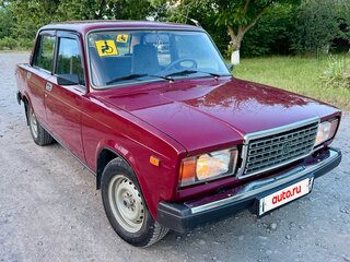 2001 Lada (ВАЗ) 2107, пурпурный, 229000 рублей, вид 2