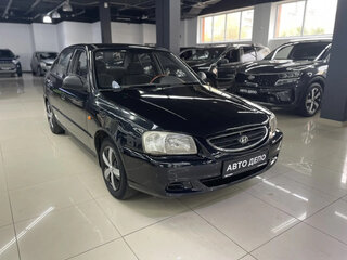 2007 Hyundai Accent ТагАЗ II, чёрный, 295000 рублей, вид 3