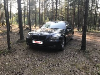 2008 BMW 5 серии 523i V (E60/E61) Рестайлинг, чёрный, 1369000 рублей, вид 2