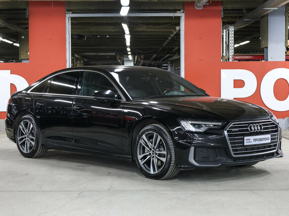 2021 Audi A6 45 TFSI V (C8), чёрный - вид 2
