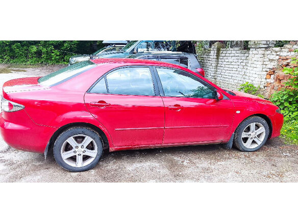 2006 Mazda 6 I (GG) Рестайлинг, красный - вид 4