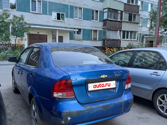 2004 Chevrolet Aveo I, синий, 170000 рублей - вид 3
