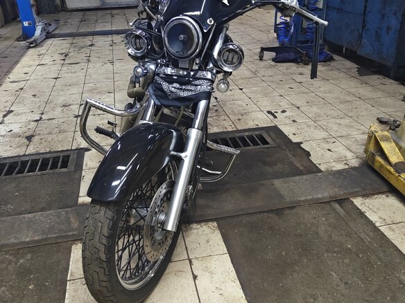 1996 Honda Steed 400, чёрный, 250000 рублей - вид 2