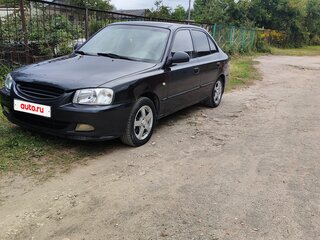 2007 Hyundai Accent ТагАЗ II, чёрный, 255000 рублей, вид 1