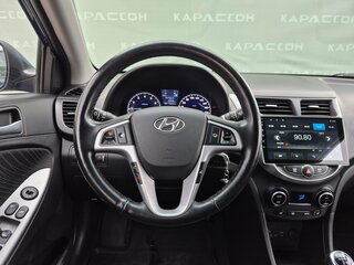 2014 Hyundai Solaris I Рестайлинг, синий, 830000 рублей, вид 5