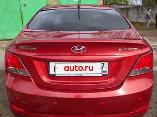 2014 Hyundai Solaris I Рестайлинг, красный, 770000 рублей, вид 4