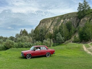1997 Lada (ВАЗ) 2107, красный, 90000 рублей, вид 1