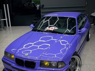 1995 BMW 3 серии 320i III (E36), фиолетовый, 1290000 рублей, вид 3